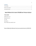 Speed Dual Titanium Exhaust: Fits Wildcat XX and Tracker XTR1000